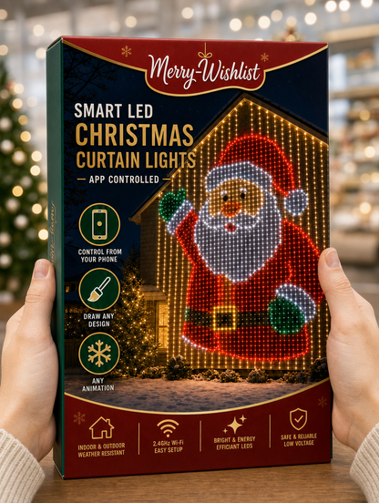 MerryWishlist™ LED Curtain Lights