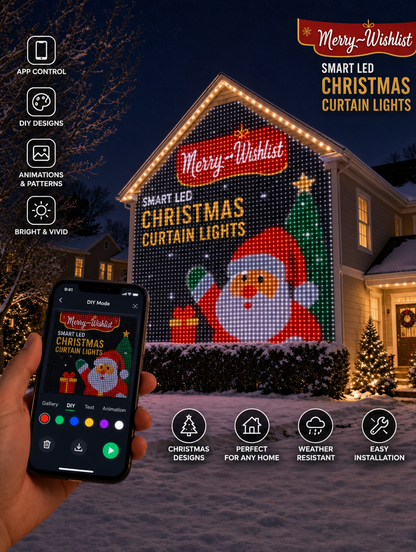 MerryWishlist™ LED Curtain Lights